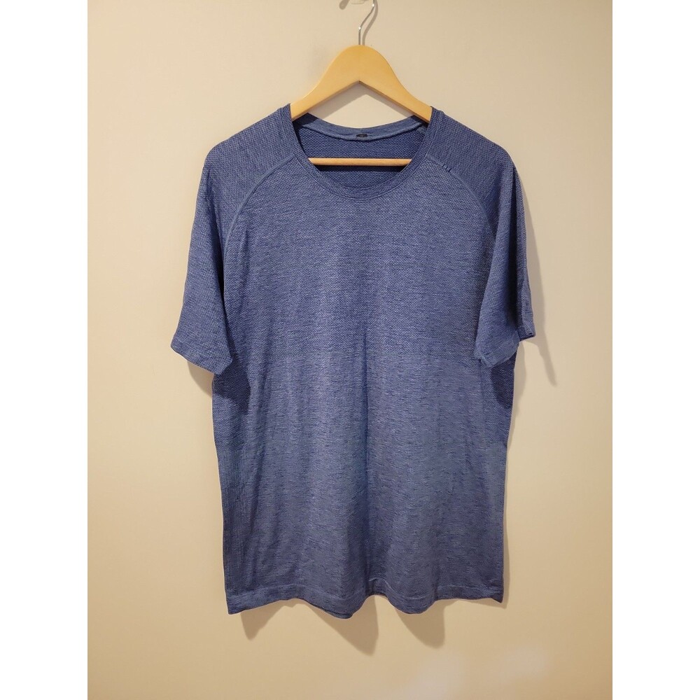 Lululemon Metal Vent Tech Shirt Short Sleeve Blue XL Sport Athletic Preppy